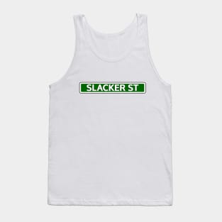 Slacker St Street Sign Tank Top